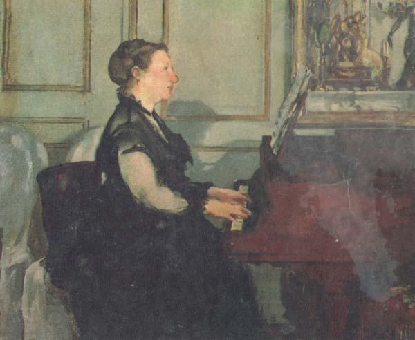 Edouard Manet Mme Manet at the Piano (mk40) China oil painting art